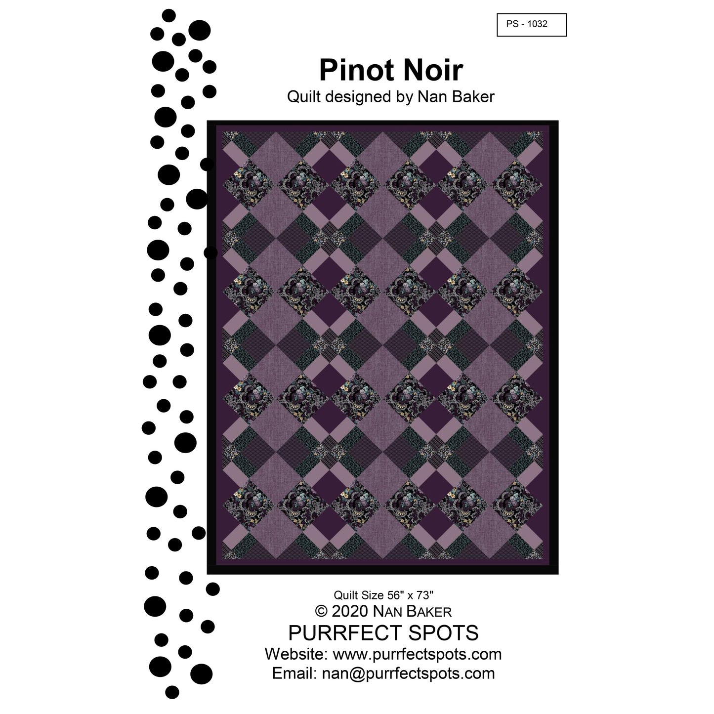 Pinot Noir Quilt PS-1032e - Downloadable Pattern