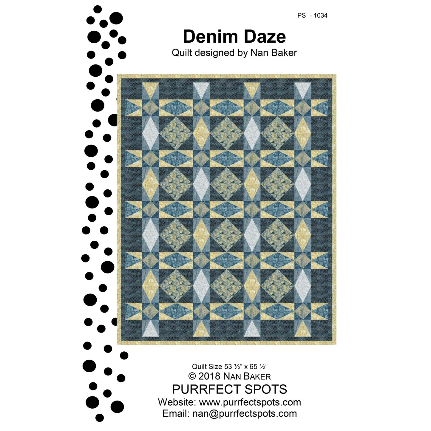 Denim Daze Quilt PS-1034e - Downloadable Pattern