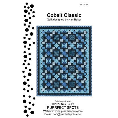 Cobalt Classic Quilt PS-1035e - Downloadable Pattern