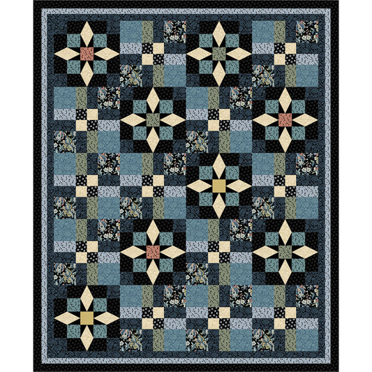 Frolicking Stars Quilt PS-1037e - Downloadable Pattern