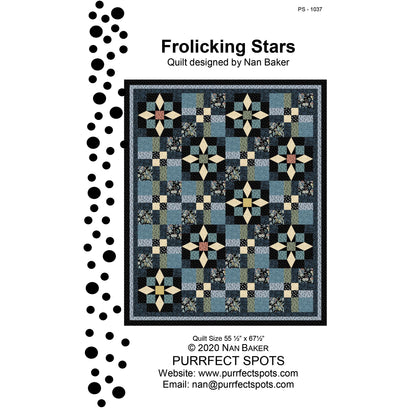 Frolicking Stars Quilt Pattern PS-1037 - Paper Pattern