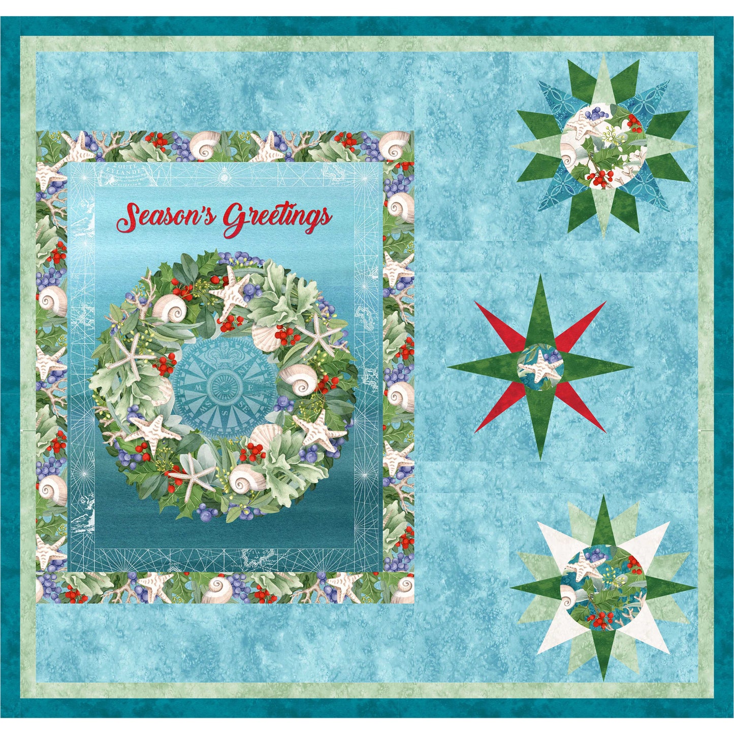Follow the Star & Christmas Stars Wall Hanging PS-1038e - Downloadable Pattern