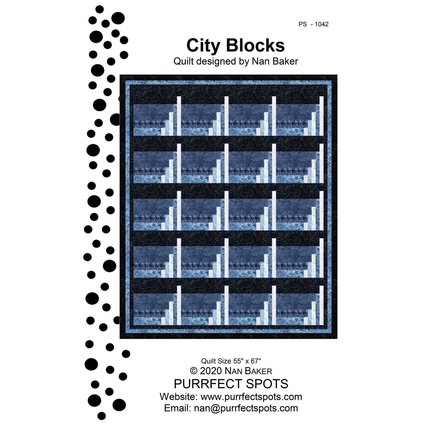 City Blocks Quilt PS-1042e - Downloadable Pattern