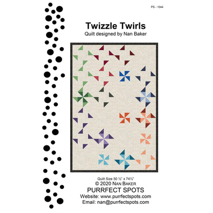 Twizzle Twirls Quilt Pattern PS-1044 - Paper Pattern