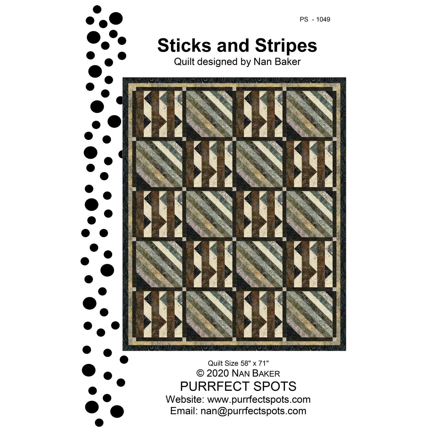Sticks and Stripes Quilt PS-1049e - Downloadable Pattern