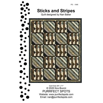 Sticks and Stripes Quilt PS-1049e - Downloadable Pattern