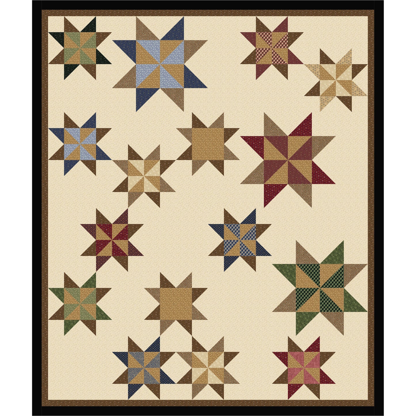 Sixteen Sisters Quilt Pattern PS-1050 - Paper Pattern