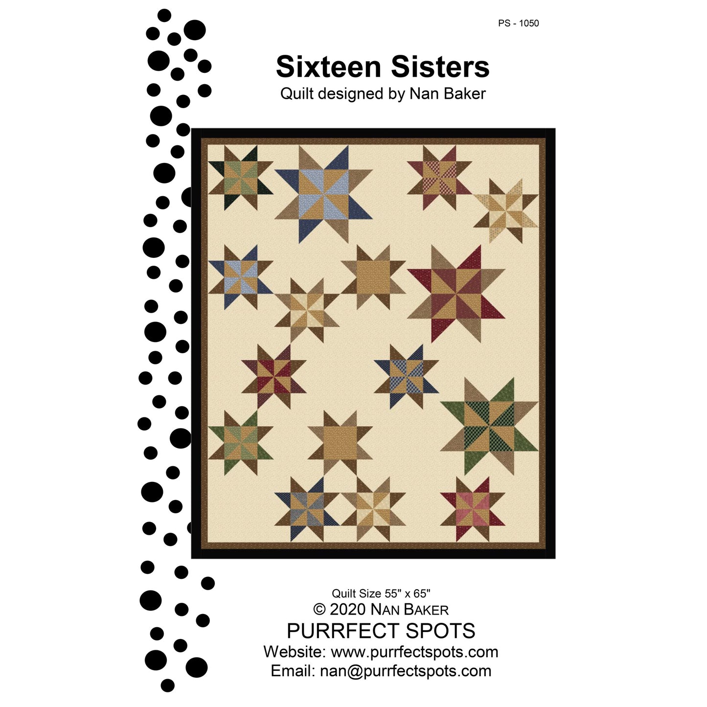 Sixteen Sisters Quilt Pattern PS-1050 - Paper Pattern