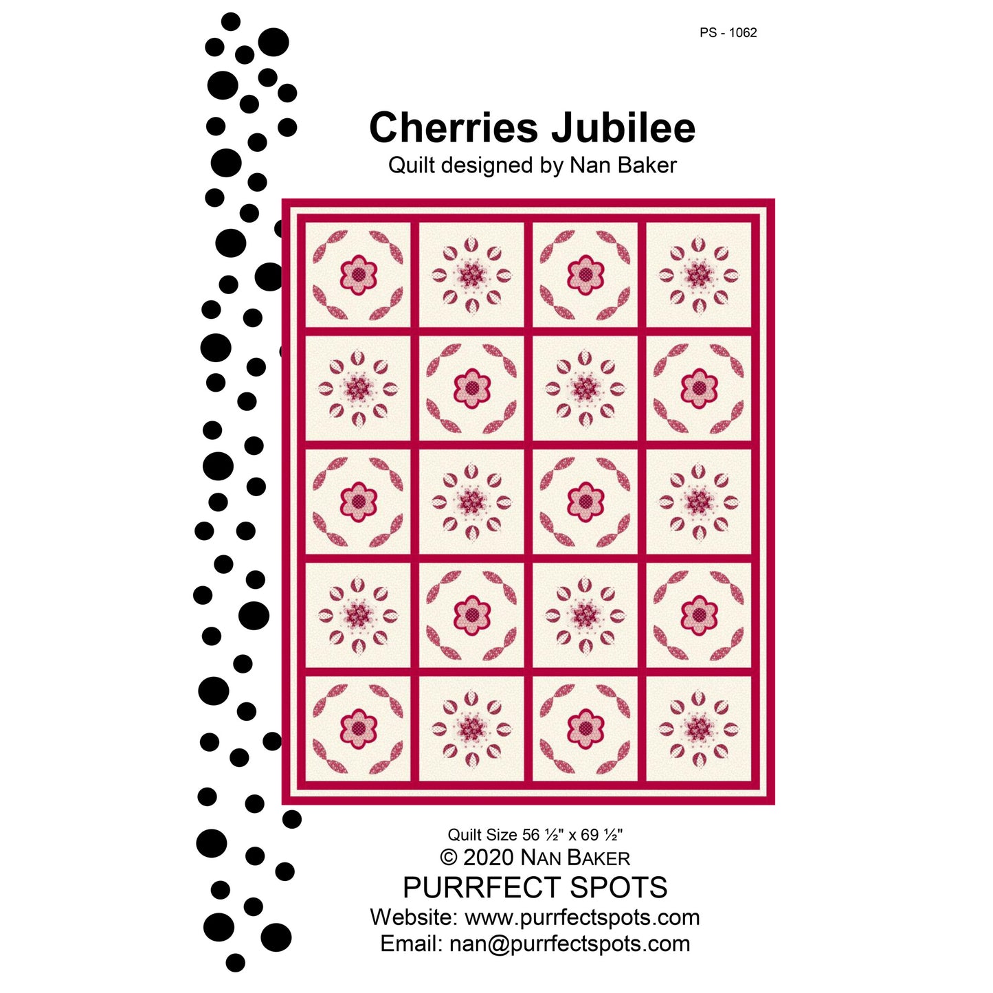 Cherries Jubilee Quilt Pattern PS-1062 - Paper Pattern