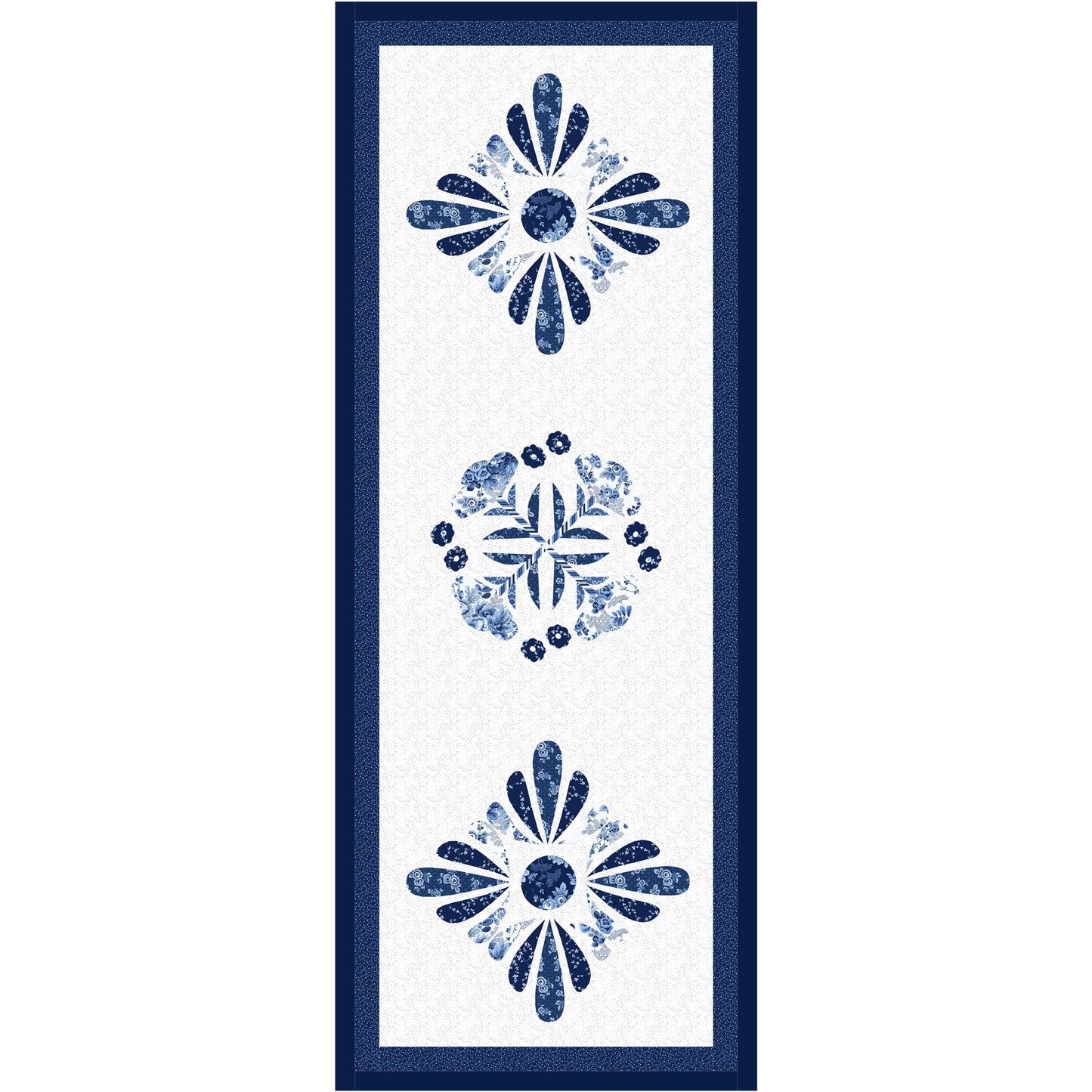 Delft Blues Table Runner Pattern PS-1063 - Paper Pattern