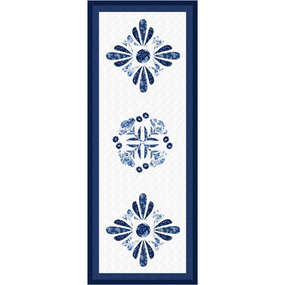 Delft Blues Table Runner Pattern PS-1063 - Paper Pattern