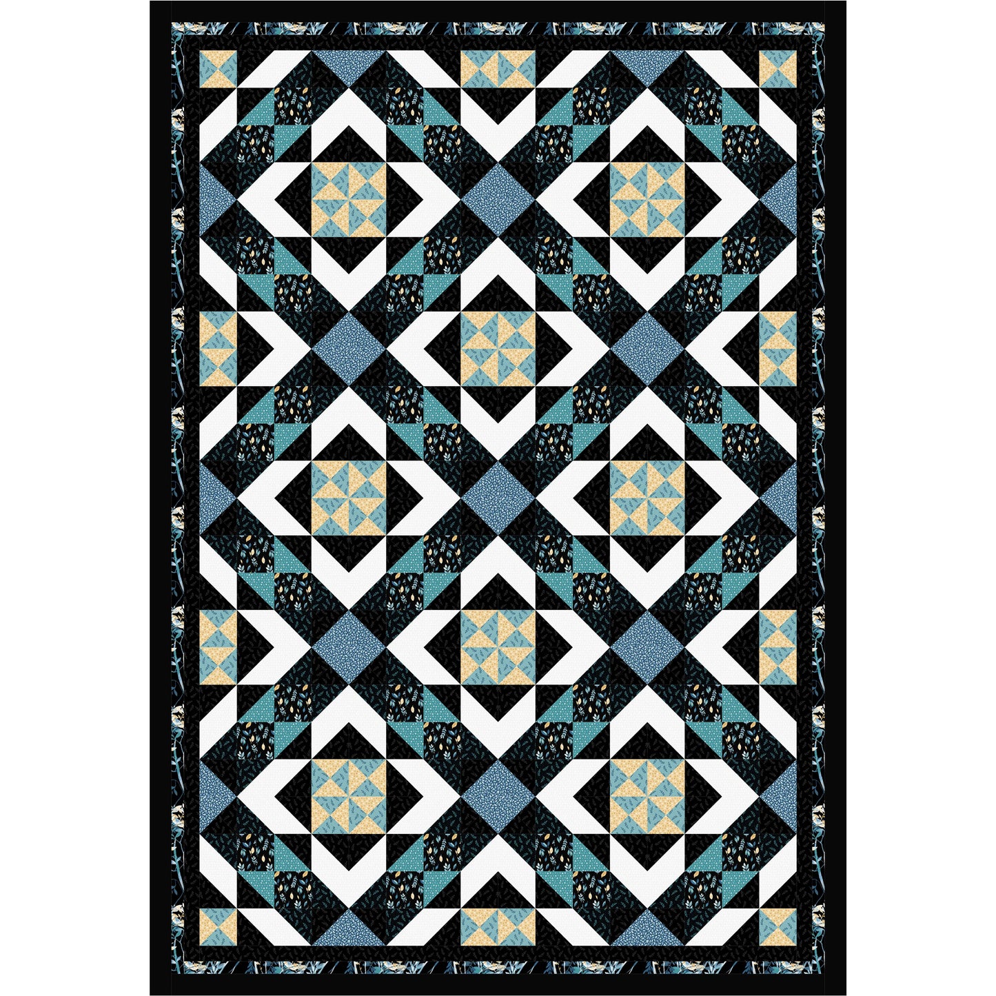Moonlight Rendezvous Quilt Pattern PS-1069 - Paper Pattern