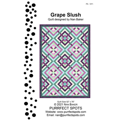Grape Slush Quilt Pattern PS-1071 - Paper Pattern