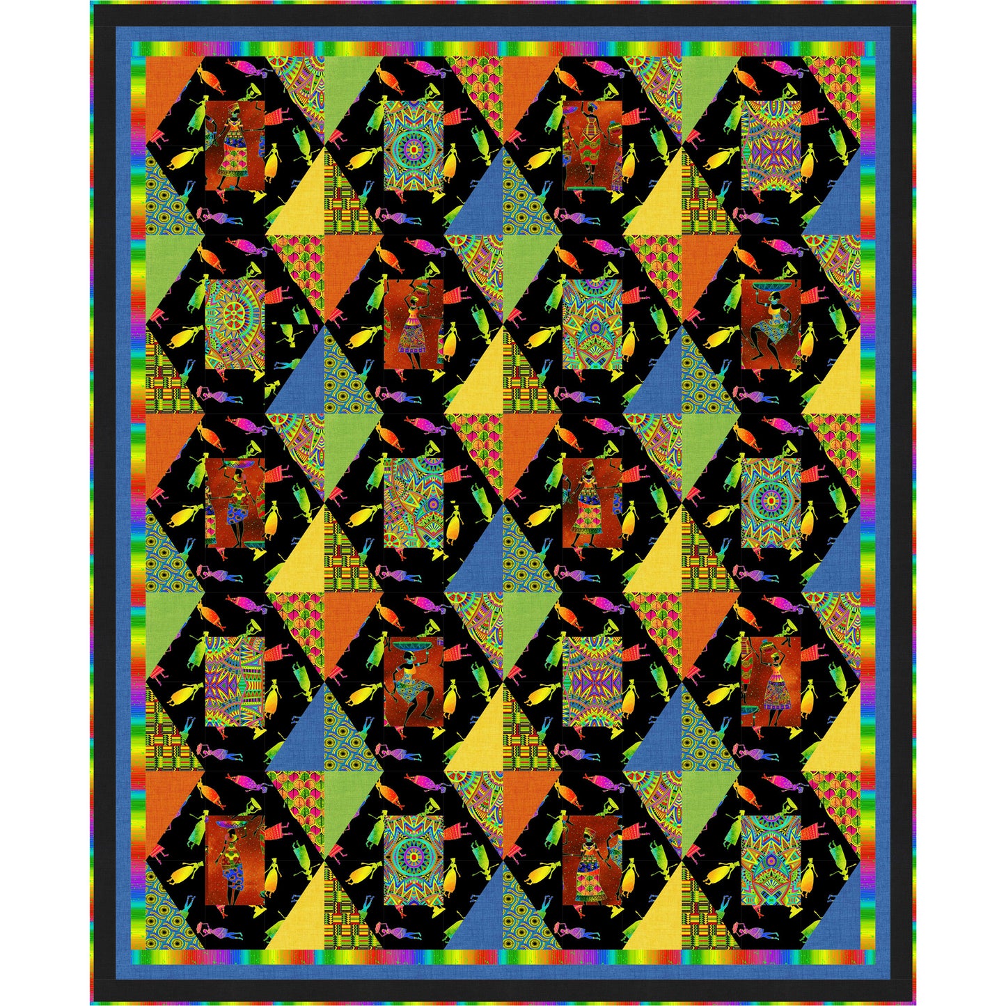 Distant Diamonds Quilt PS-1087e - Downloadable Pattern