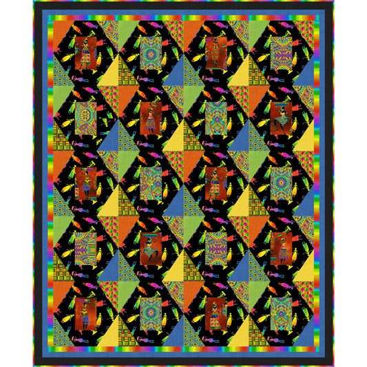 Distant Diamonds Quilt PS-1087e - Downloadable Pattern