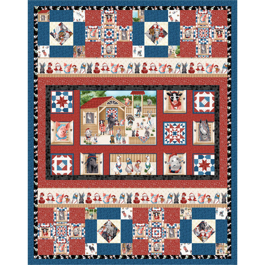 Party Animals Quilt PS-1094e - Downloadable Pattern