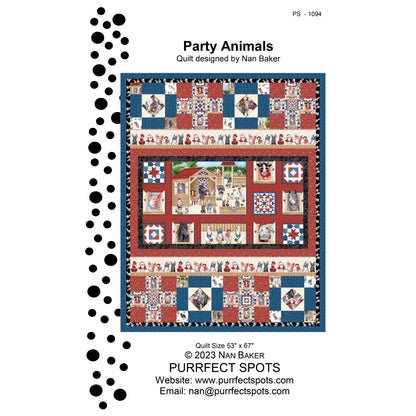Party Animals Quilt PS-1094e - Downloadable Pattern