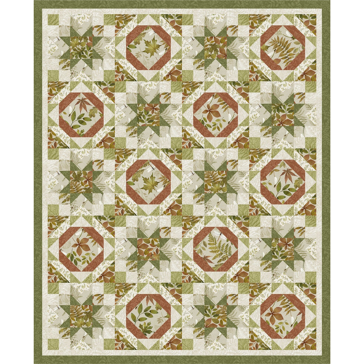 A beautiful quilt just in time for fall with all its colors.