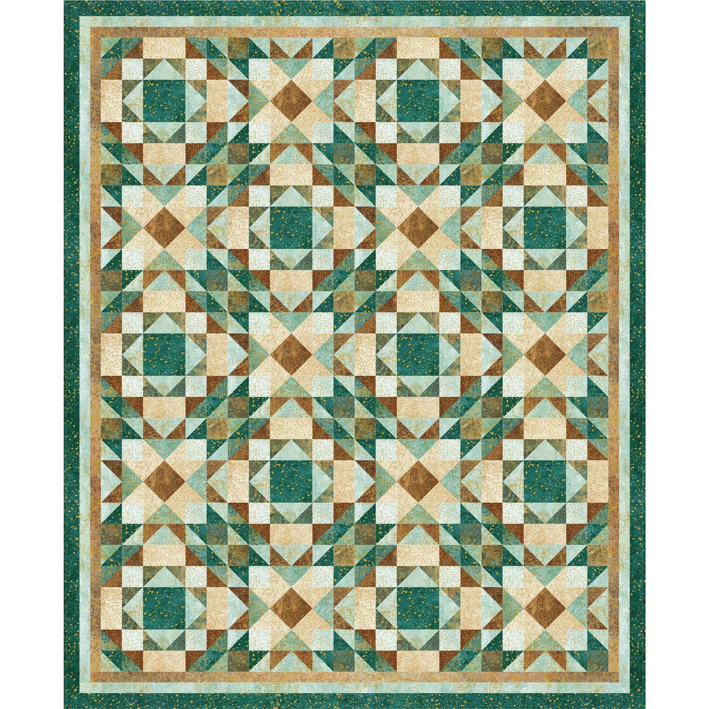 A beautiful quilt representing desert colors.