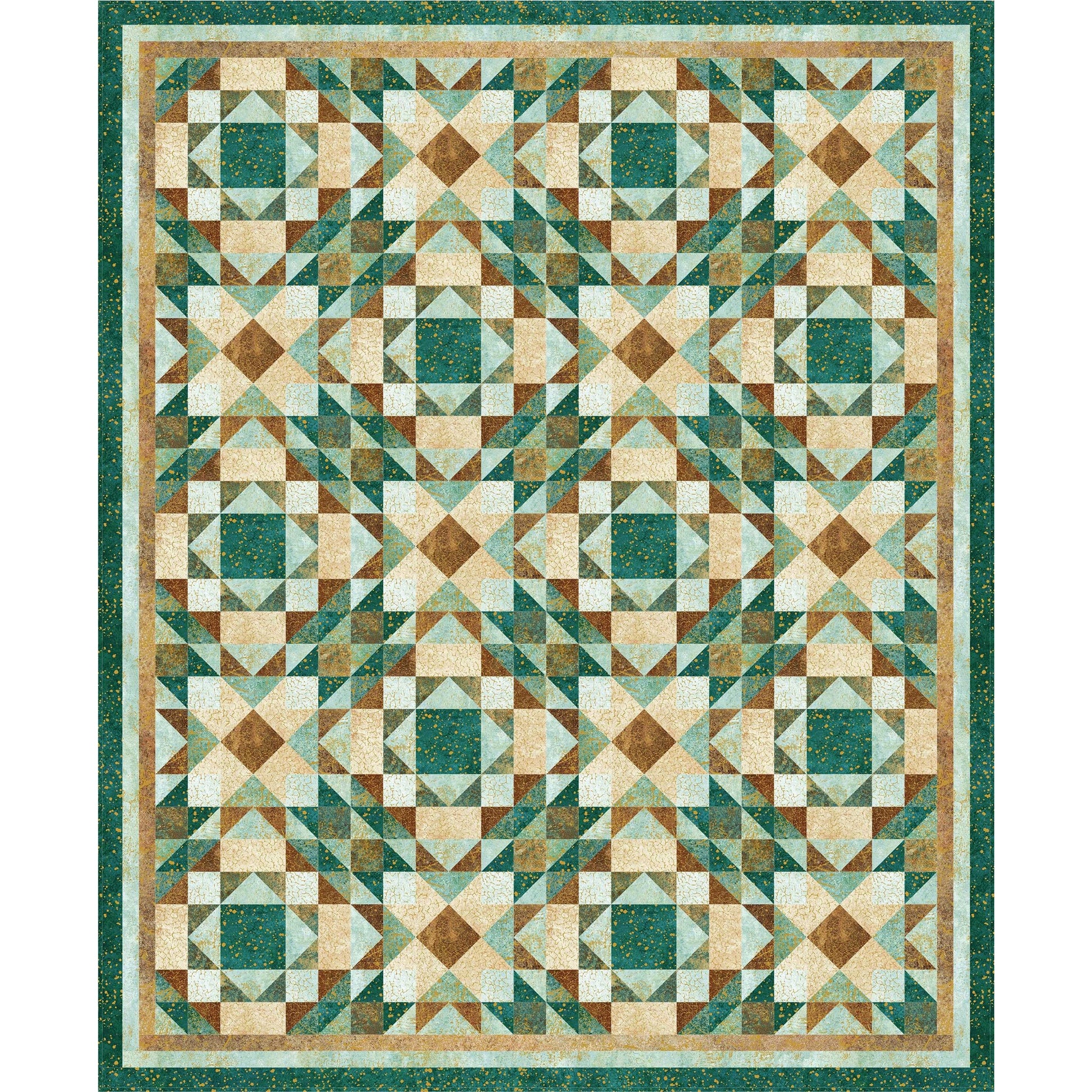 A beautiful quilt representing desert colors.