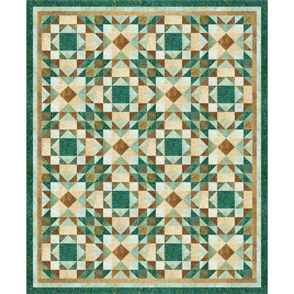 A beautiful quilt representing desert colors.