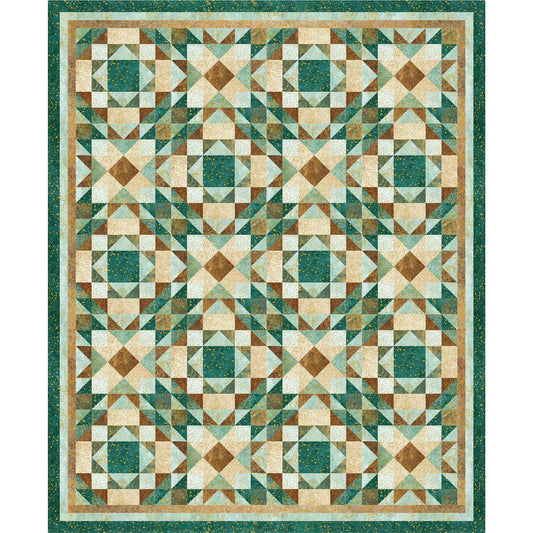 A beautiful quilt representing desert colors.