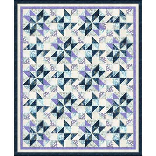 Cool off with this lacy quilt that looks like an ice castle.