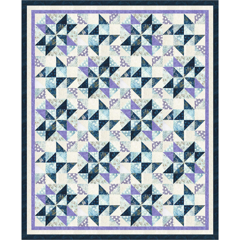 Cool off with this lacy quilt that looks like an ice castle.