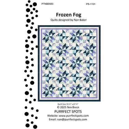 Image of pattern for Frozen Fog quilt.