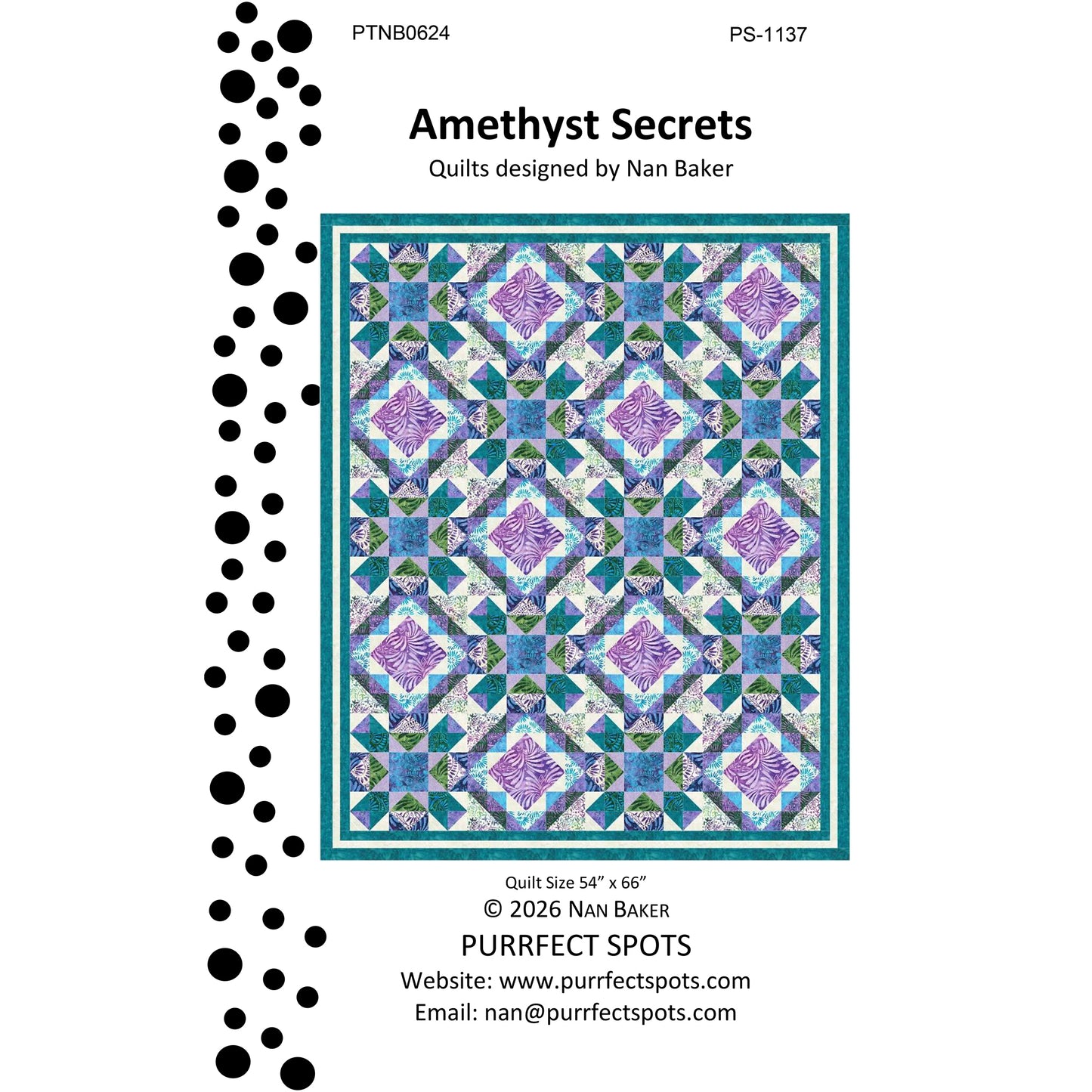 Amethyst Secrets Quilt PS-1137e - Downloadable Pattern
