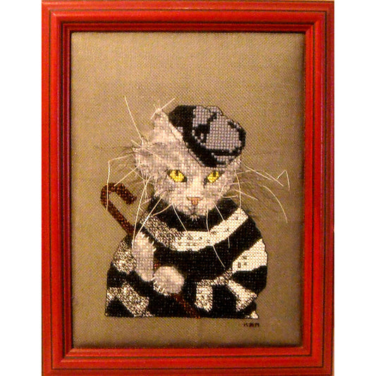 The Cat Burglar Cross Stitch PS-2061e - Downloadable Pattern