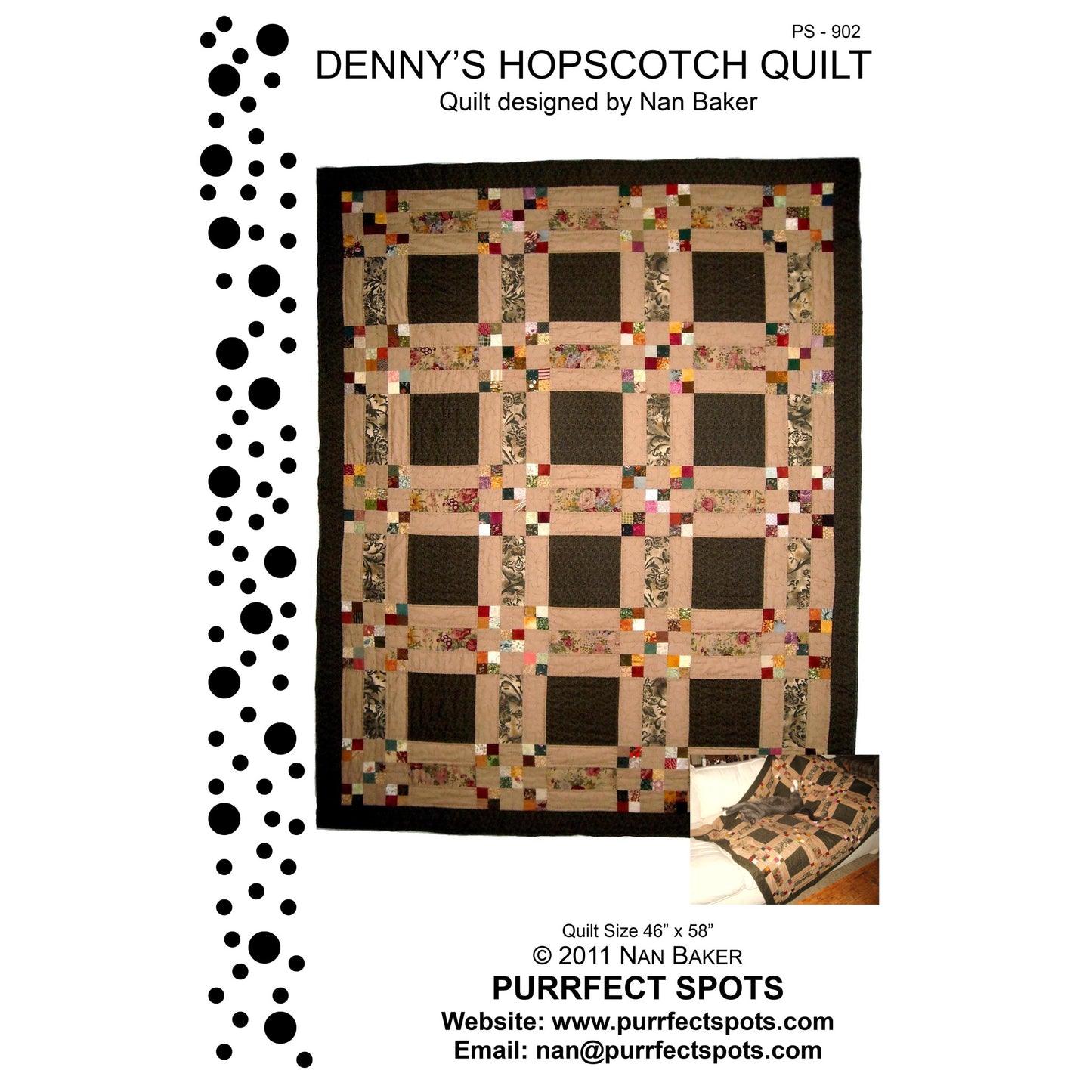 Denny's Hopscotch Quilt Pattern PS-902 - Paper Pattern