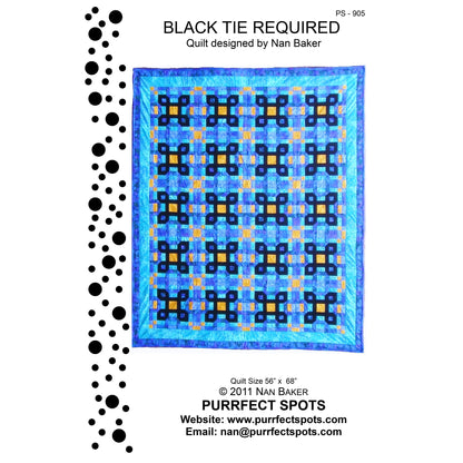 Black Tie Required Quilt PS-905e - Downloadable Pattern