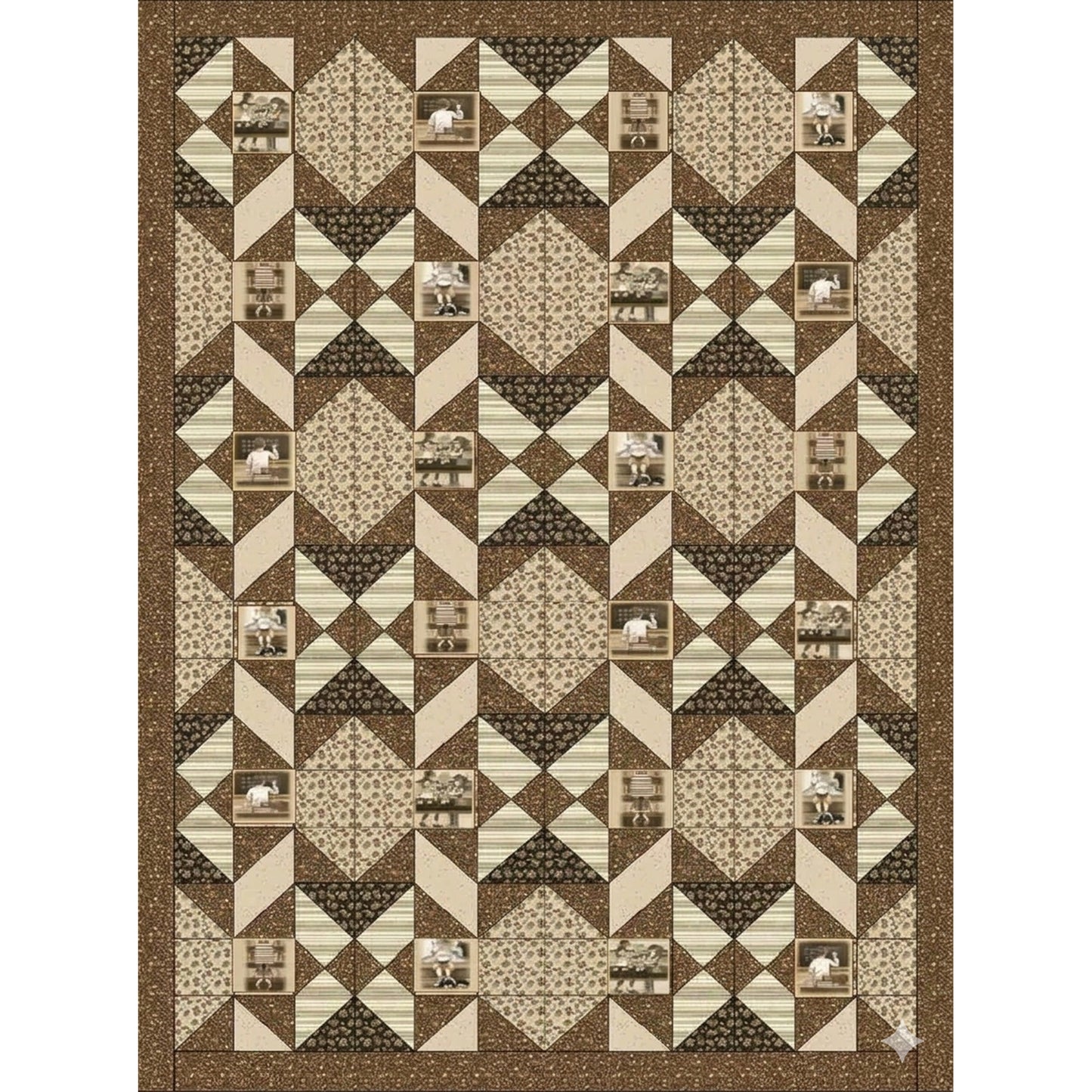 Chocolate Crunch Quilt Pattern PS-907 - Paper Pattern