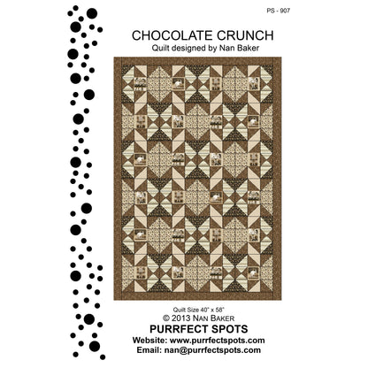 Chocolate Crunch Quilt Pattern PS-907 - Paper Pattern
