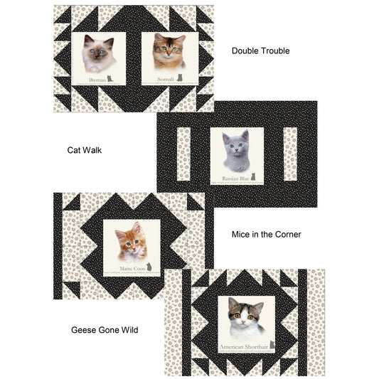 Kennel Quilts for Kitties Pattern PS-908 - Paper Pattern