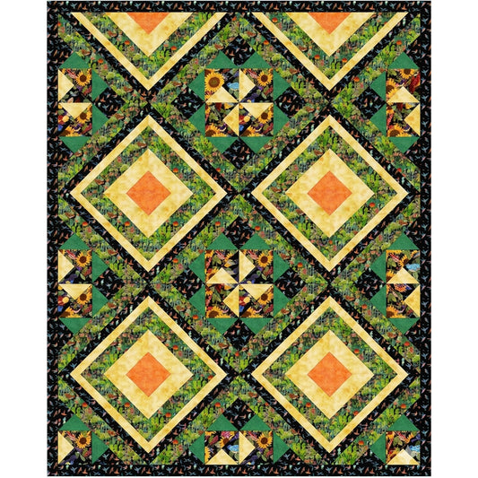 Garden Geckos Quilt Pattern PS-916 - Paper Pattern