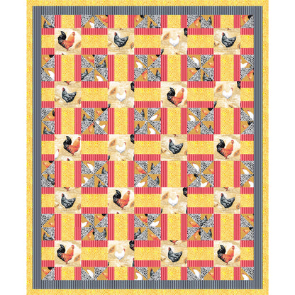 Poultry Party Quilt Pattern PS-920 - Paper Pattern