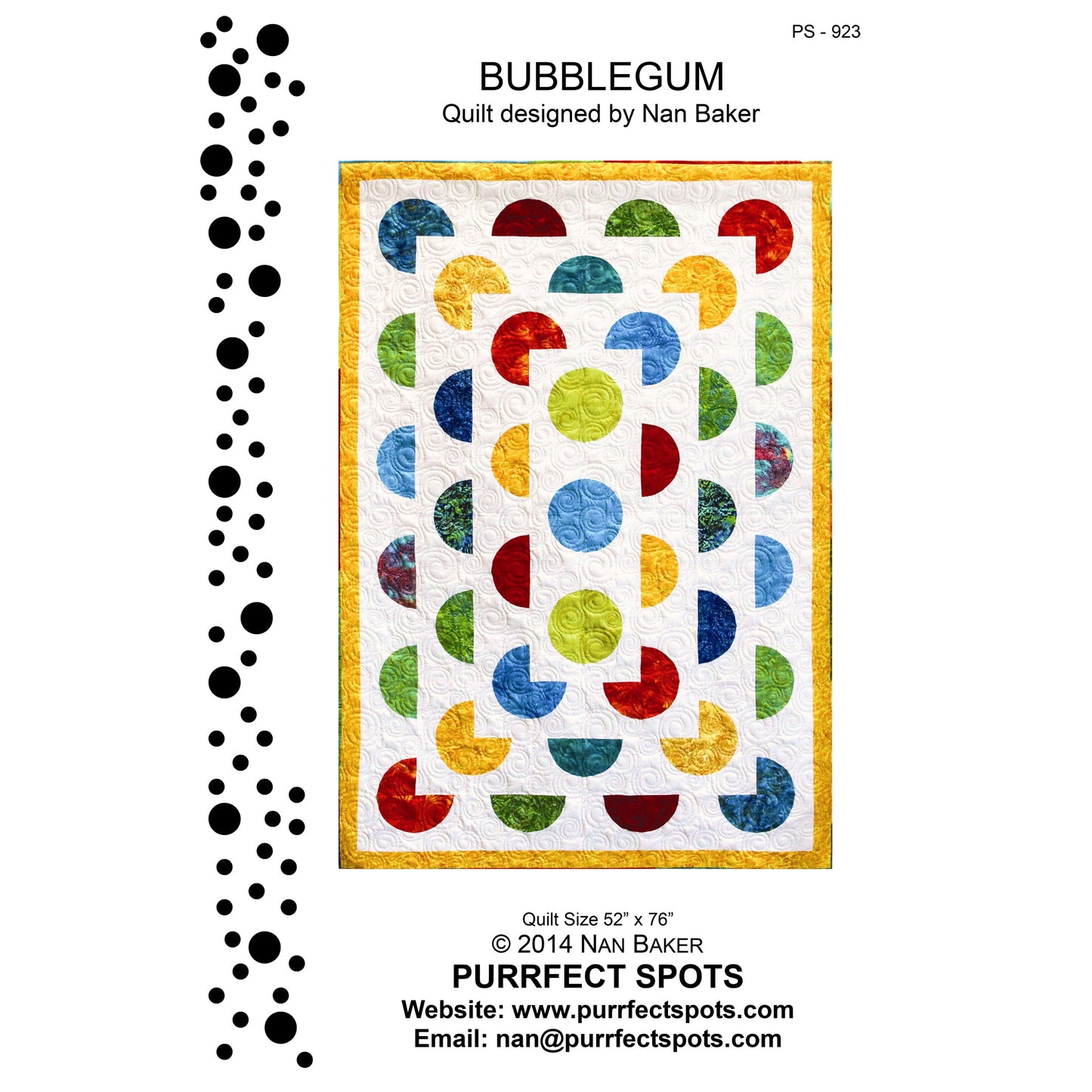 Bubblegum Quilt Pattern PS-923 - Paper Pattern
