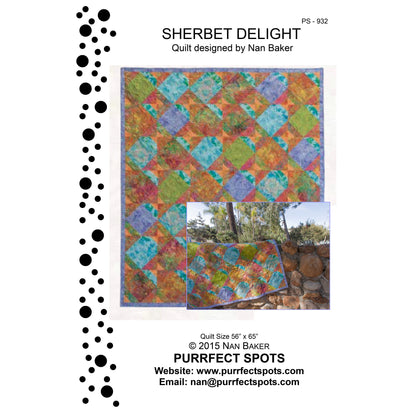 Sherbet Delight Quilt PS-932e - Downloadable Pattern