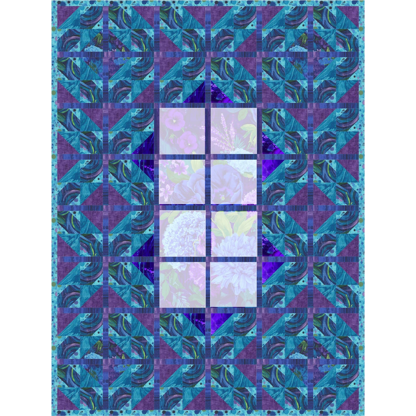 Blue Velvet Quilt Pattern PS-934 - Paper Pattern