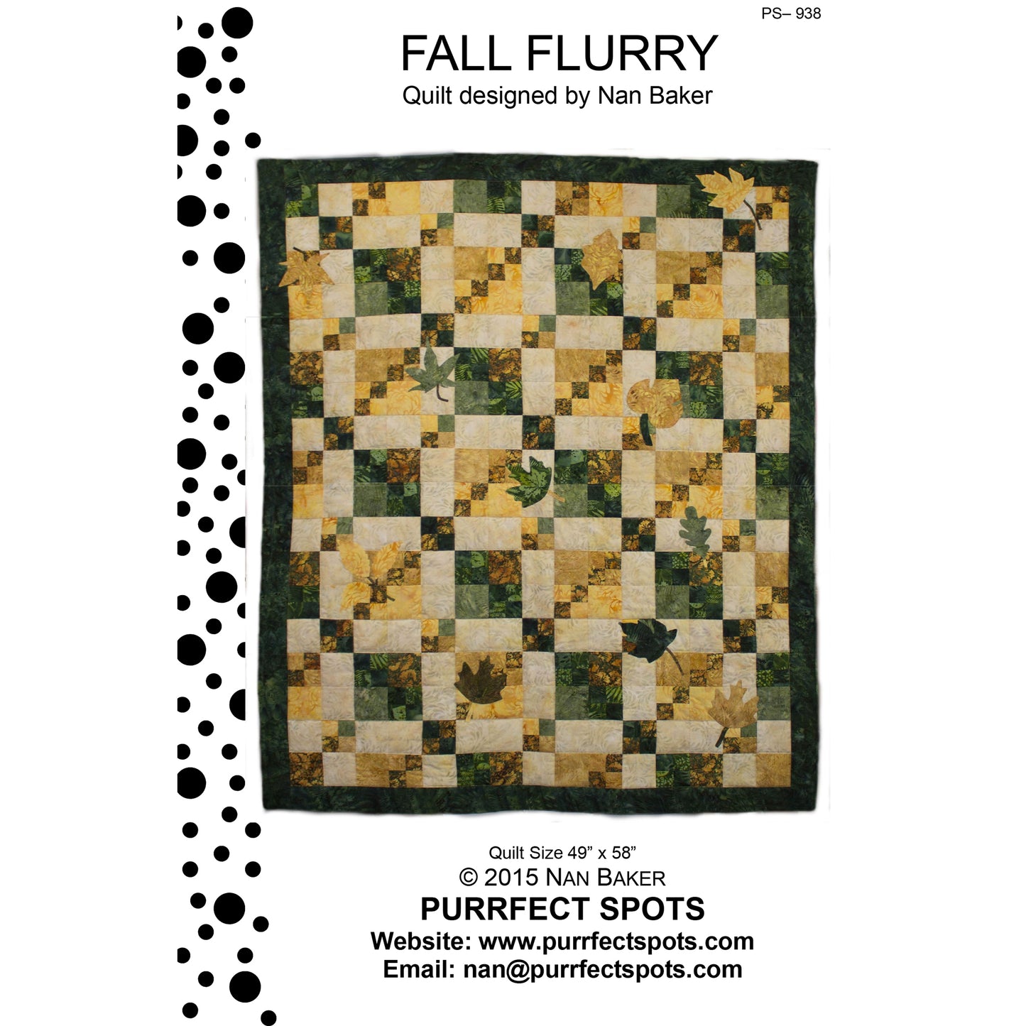Fall Flurry Quilt Pattern PS-938w - Wholesale Product