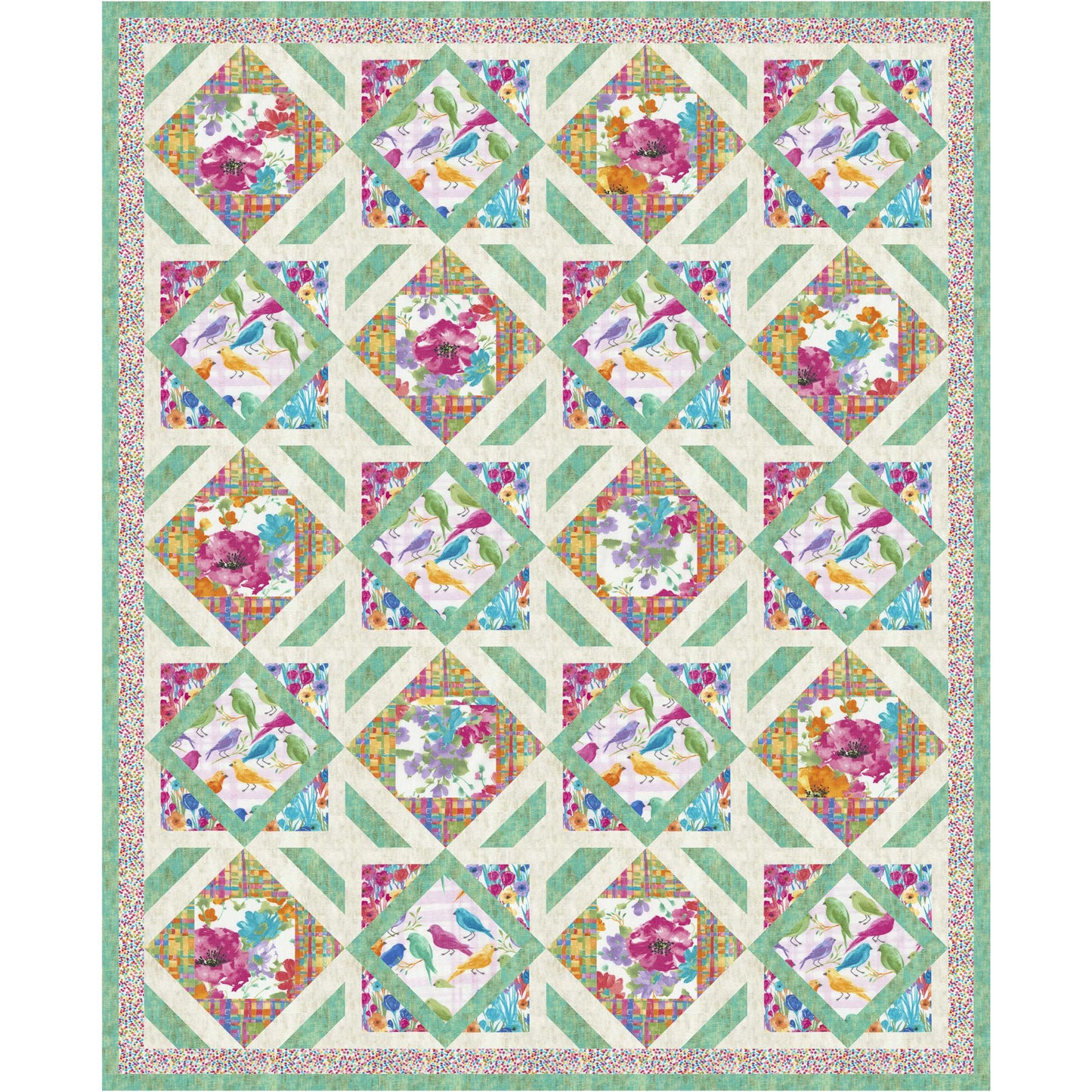 Bird Friendly Big Backyard Quilt Pattern PS-941 - Paper Pattern