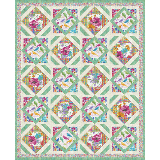 Bird Friendly Big Backyard Quilt Pattern PS-941 - Paper Pattern