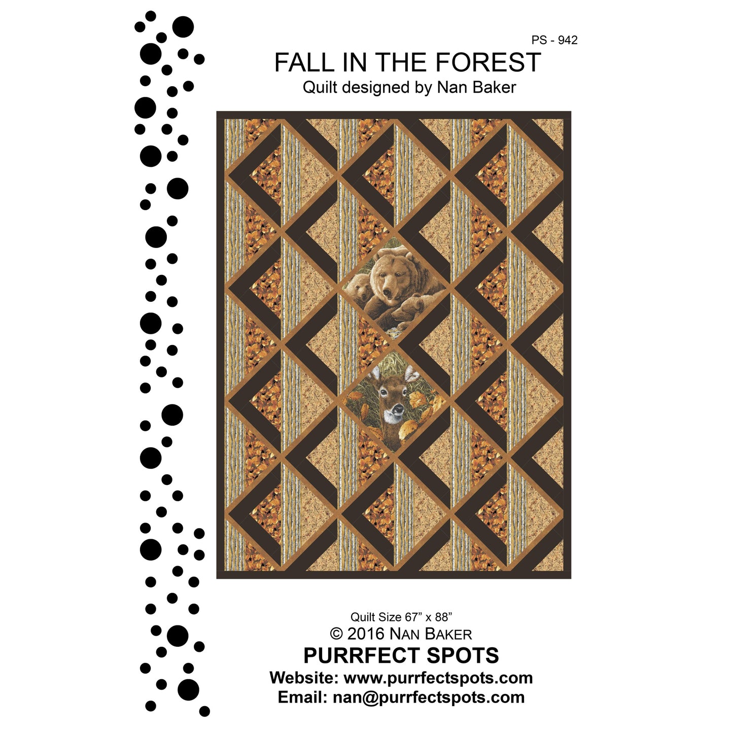 Fall in the Forest Quilt Pattern PS-942 - Paper Pattern