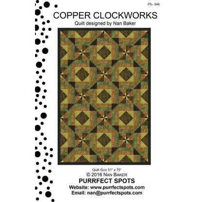 Copper Clockworks Quilt PS-946e - Downloadable Pattern
