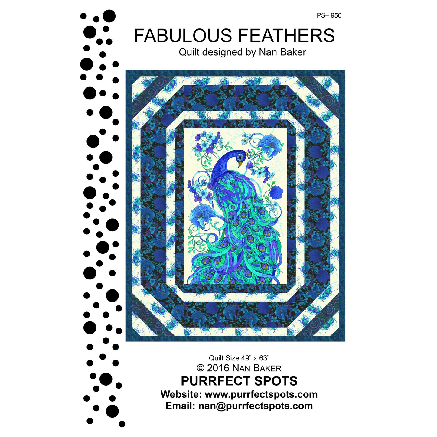Fabulous Feathers Quilt Pattern PS-950 - Paper Pattern