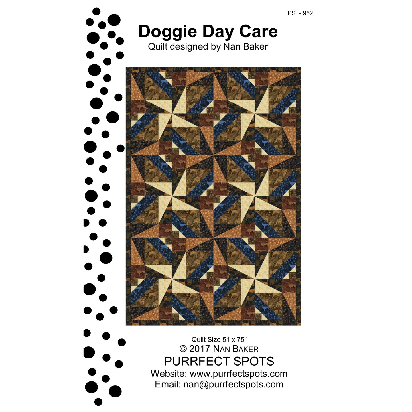 Doggie Day Care Quilt PS-952e - Downloadable Pattern