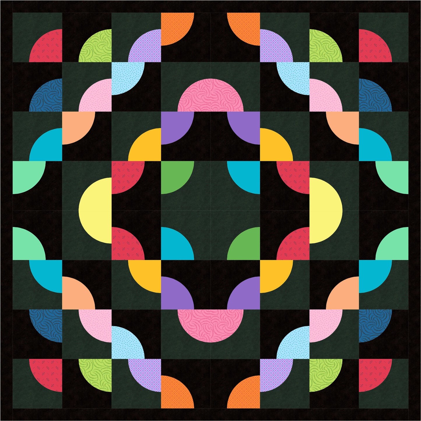Pie R Squared Quilt PS-955e - Downloadable Pattern