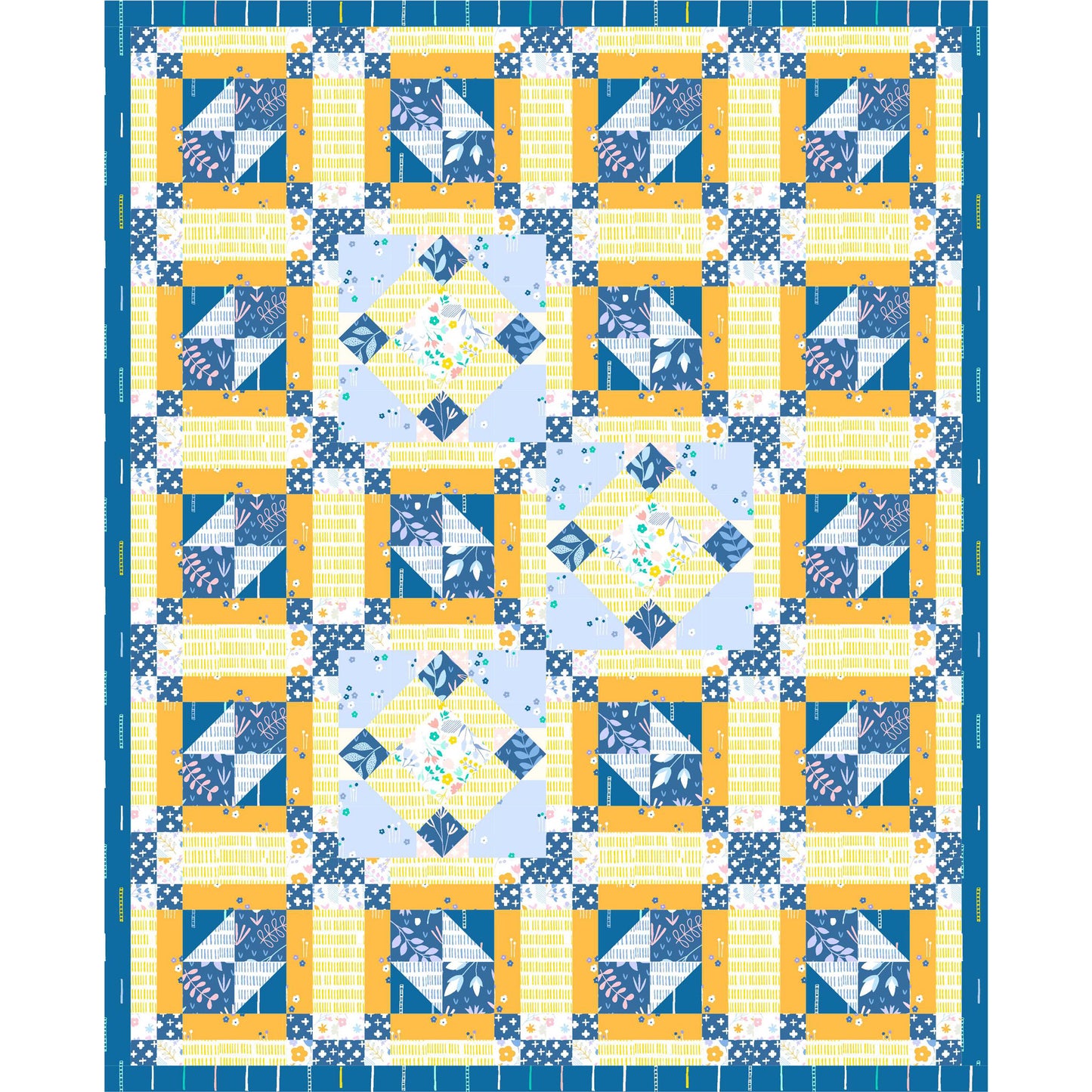 Flying in Circles Quilt PS-956e - Downloadable Pattern